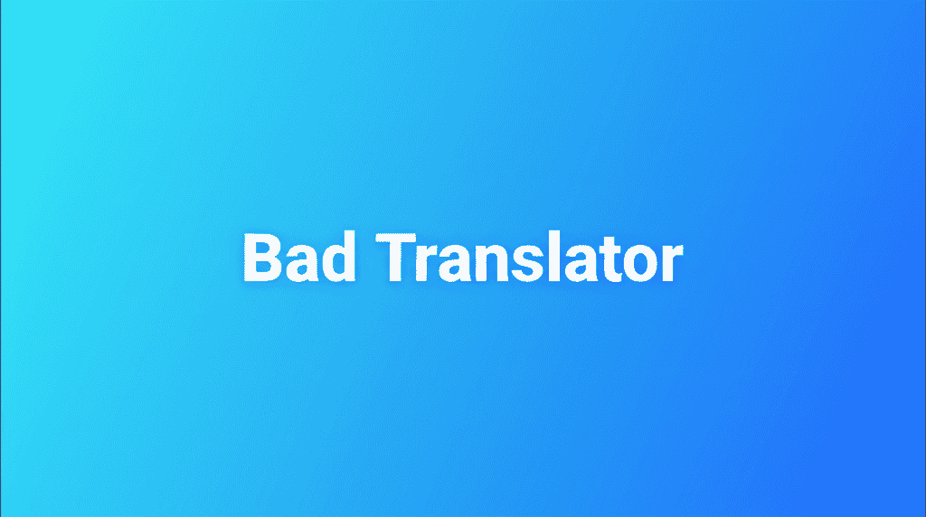 Bad Translator Fails