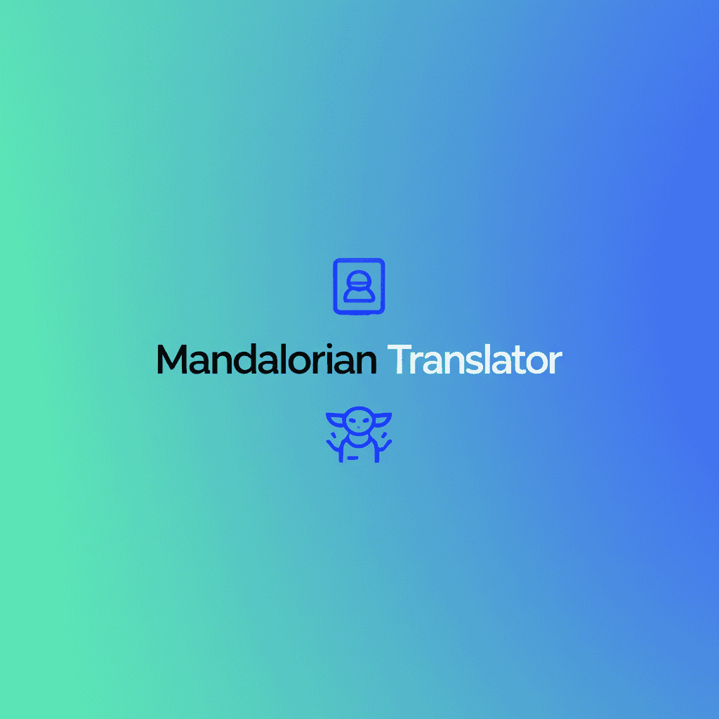 Mandalorian Translator