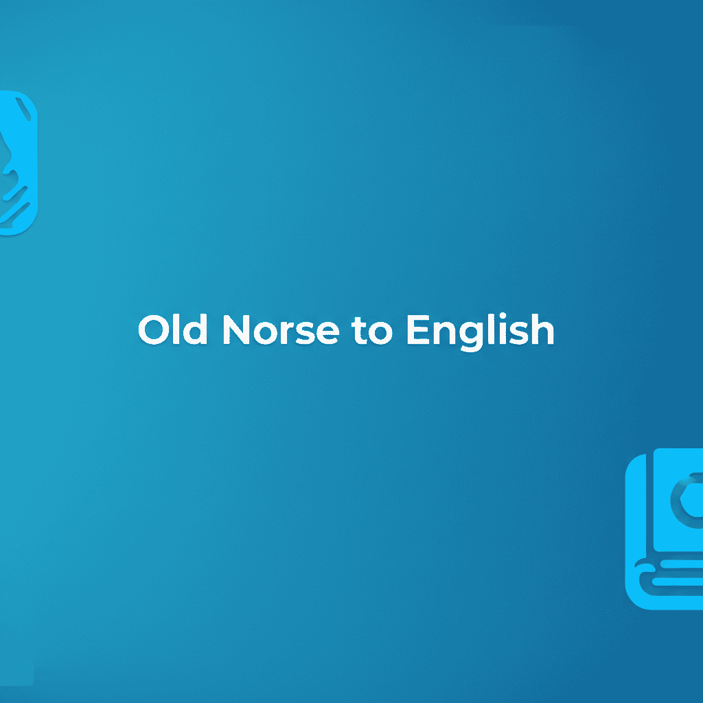 Old Norse to English Image