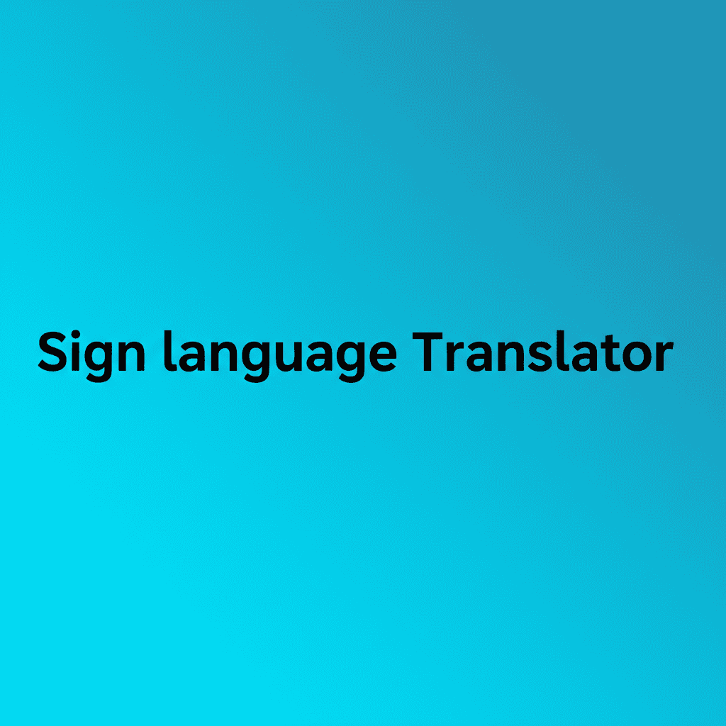 Sign language Translator