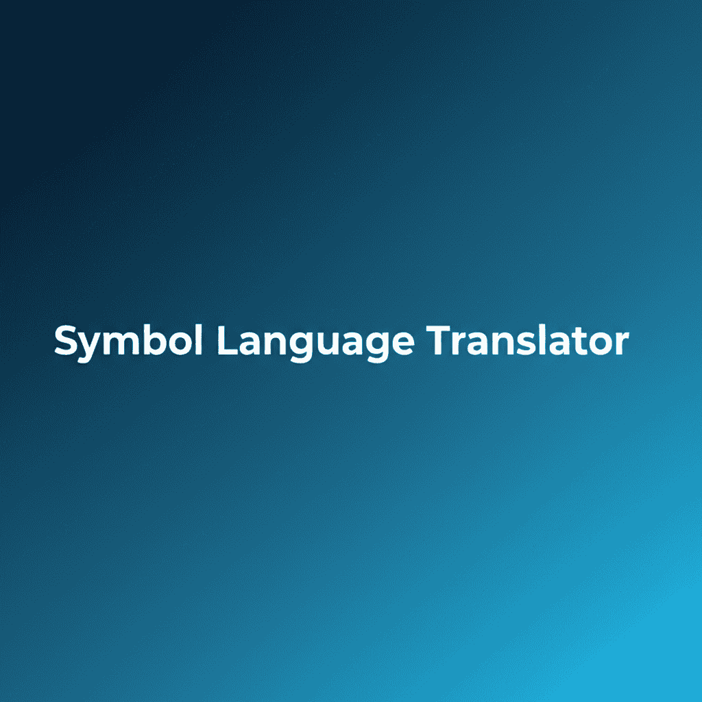 Symbol Language Translator