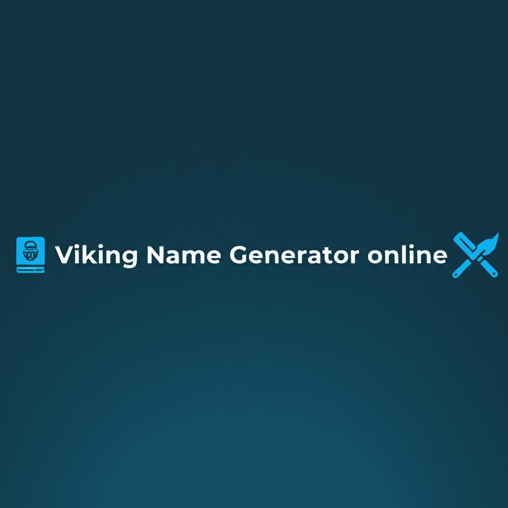 Viking Name Generator Online