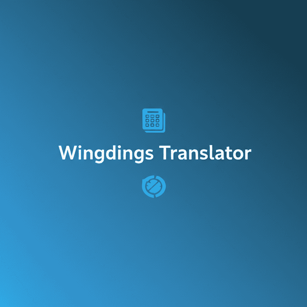Wingdings Translator