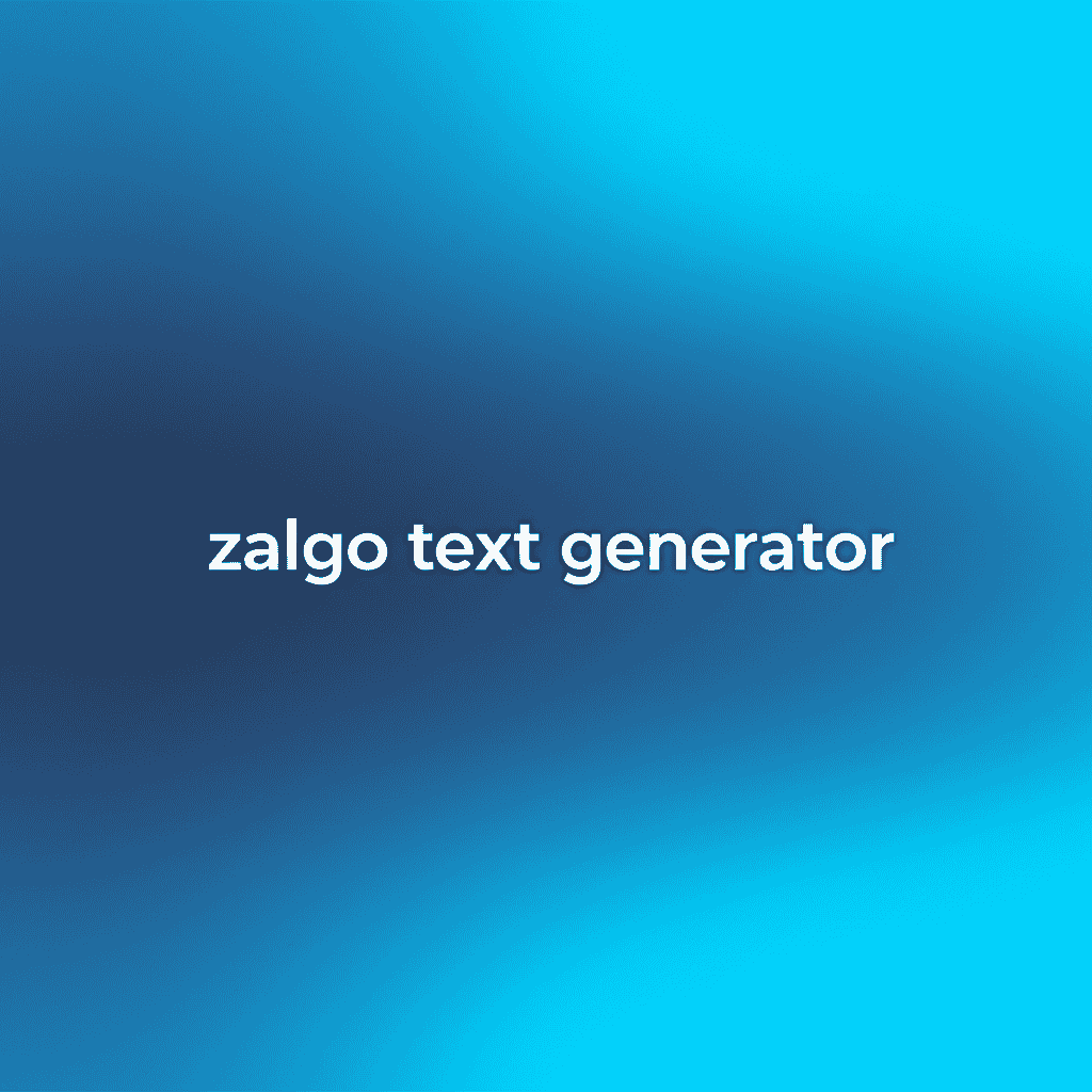 Zalgo Text Generator
